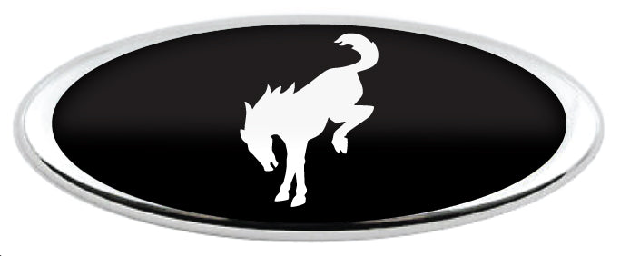 BRONCO HORSE LOGO OVERLAY EMBLEM LOGO REAR DECAL