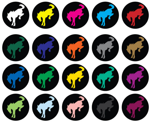 FORD BRONCO VINYL OVERLAY CENTER CAP DECALS