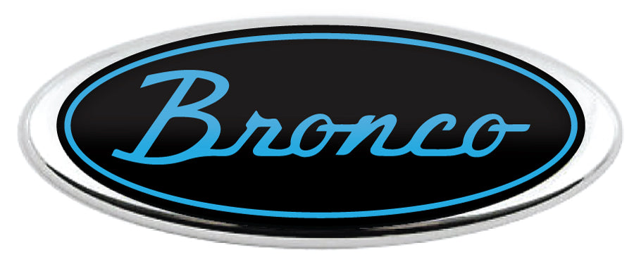 BRONCO SCRIPT LOGO OVERLAY EMBLEM LOGO REAR DECAL