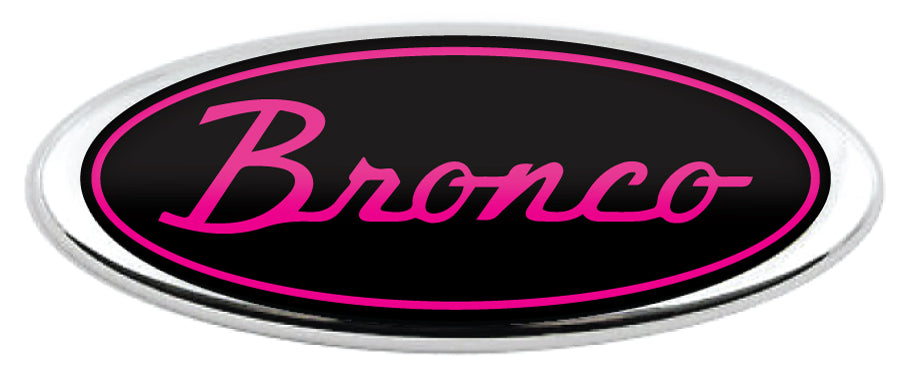 BRONCO SCRIPT LOGO OVERLAY EMBLEM LOGO REAR DECAL