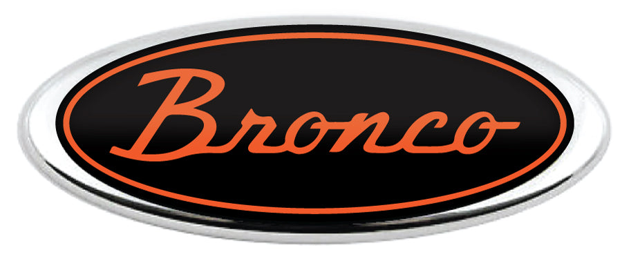 BRONCO SCRIPT LOGO OVERLAY EMBLEM LOGO REAR DECAL