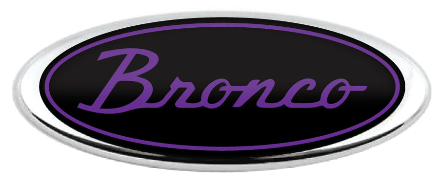 BRONCO SCRIPT LOGO OVERLAY EMBLEM LOGO REAR DECAL