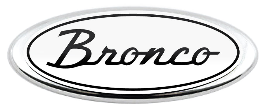 BRONCO SCRIPT LOGO OVERLAY EMBLEM LOGO REAR DECAL