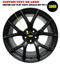 Load image into Gallery viewer, CUSTOM VINYL OVERLAY CENTER CAP DECALS