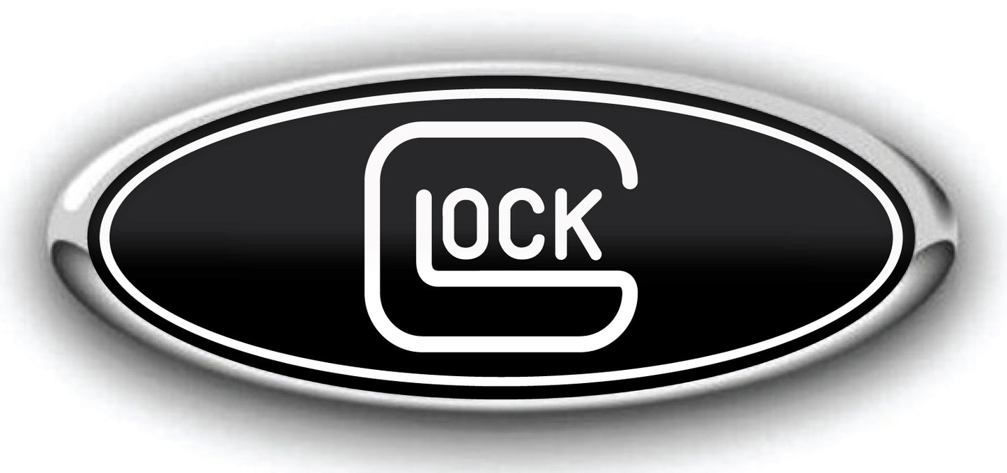 FORD GLOCK OVERLAY EMBLEM DECALS 3PC KIT