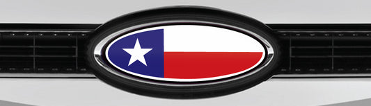 BRONCO TEXAS FLAG FORD OVERLAY EMBLEM LOGO REAR DECAL