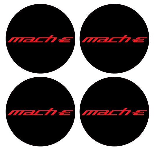 MUSTANG MACH E VINYL OVERLAY CENTER CAP DECALS