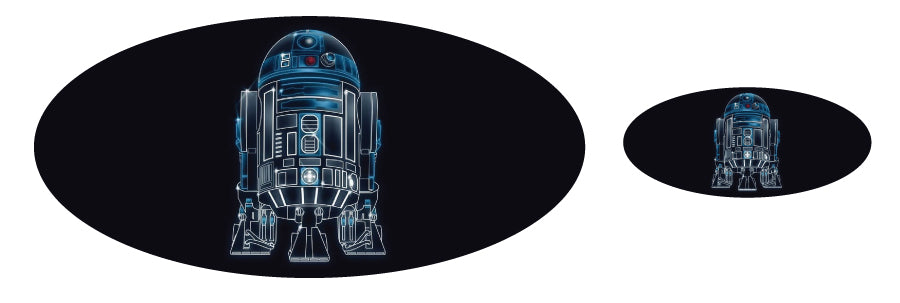 SUBARU R2D2 REAR OVERLAY EMBLEM DECALS