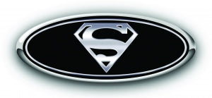 FORD SUPERMAN OVERLAY EMBLEM LOGO DECALS 3PC KIT