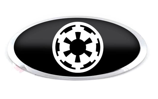 KIA IMPERIAL STAR OVERLAY EMBLEM DECALS BLACK WHITE
