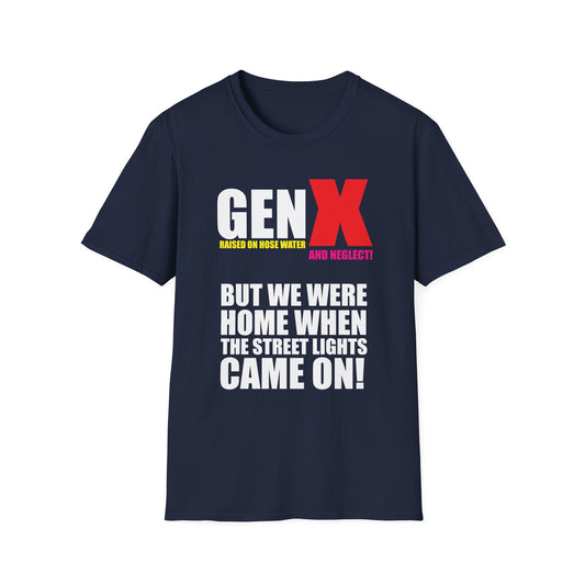 Gen X Nostalgia Unisex Softstyle T-Shirt, Vintage Humor Tee