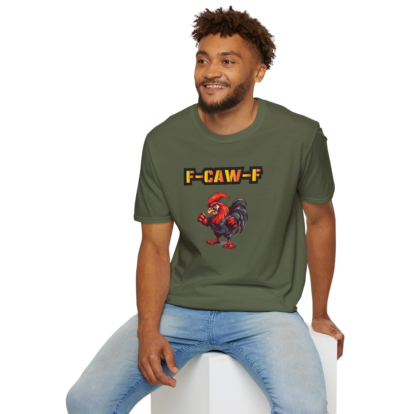F-CAW-F Rooster Graphic Unisex Shirt 100% Cotton