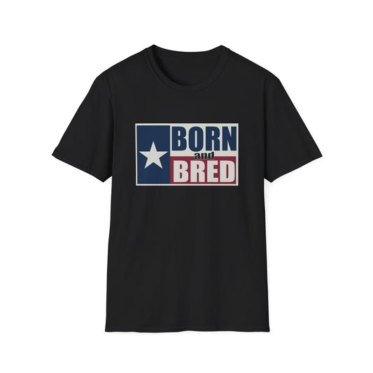 Texas Born and Bred Unisex Softstyle T-Shirt Texas Pride Tee