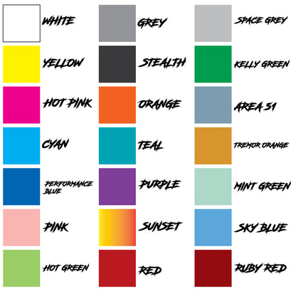 MUSTANG MACH E VINYL OVERLAY CENTER CAP DECALS