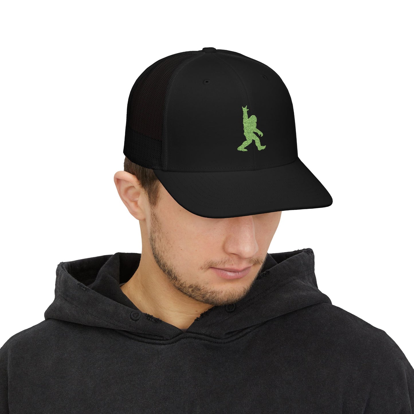 Peace Out Walking Bigfoot Sasquatch Urban Freedom Snapback Trucker Cap