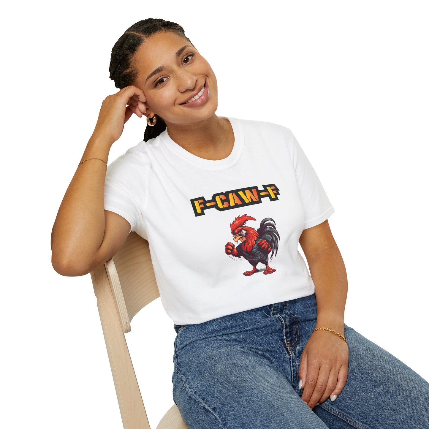 F-CAW-F Rooster Graphic Unisex Shirt 100% Cotton