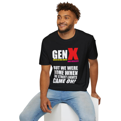 Gen X Nostalgia Unisex Softstyle T-Shirt, Vintage Humor Tee