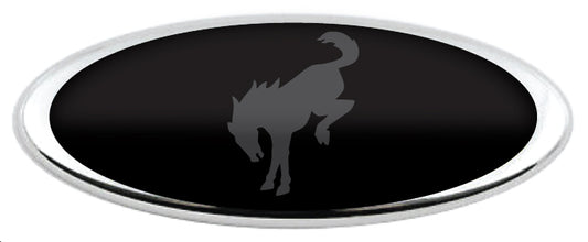 BRONCO HORSE LOGO OVERLAY EMBLEM LOGO REAR DECAL