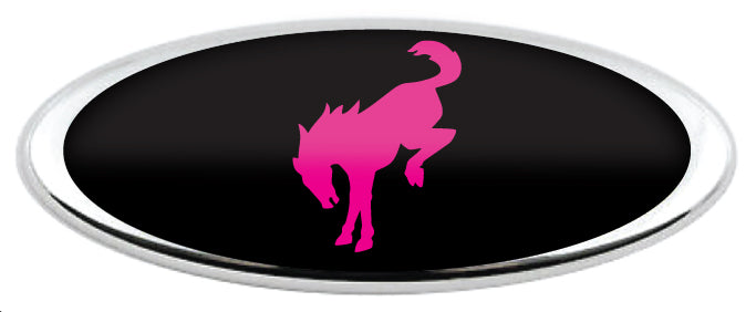 BRONCO HORSE LOGO OVERLAY EMBLEM LOGO REAR DECAL
