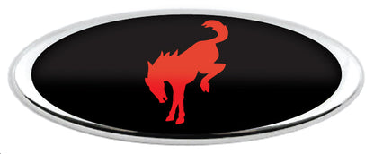 BRONCO HORSE LOGO OVERLAY EMBLEM LOGO REAR DECAL