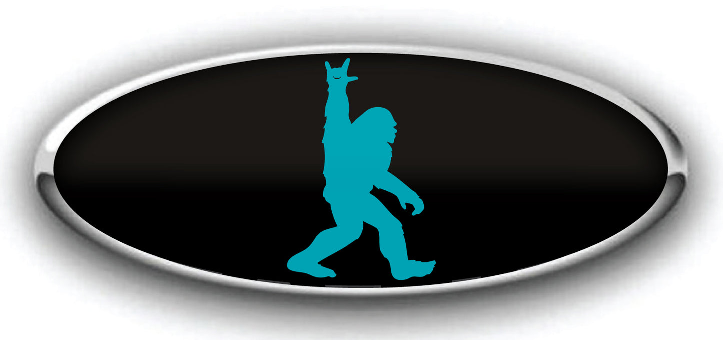 FORD BRONCO PEACE SASQUATCH OVERLAY EMBLEM LOGO VINYL REAR DECAL MANY COLORS!