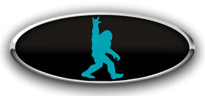 FORD BRONCO PEACE SASQUATCH OVERLAY EMBLEM LOGO VINYL REAR DECAL MANY COLORS!