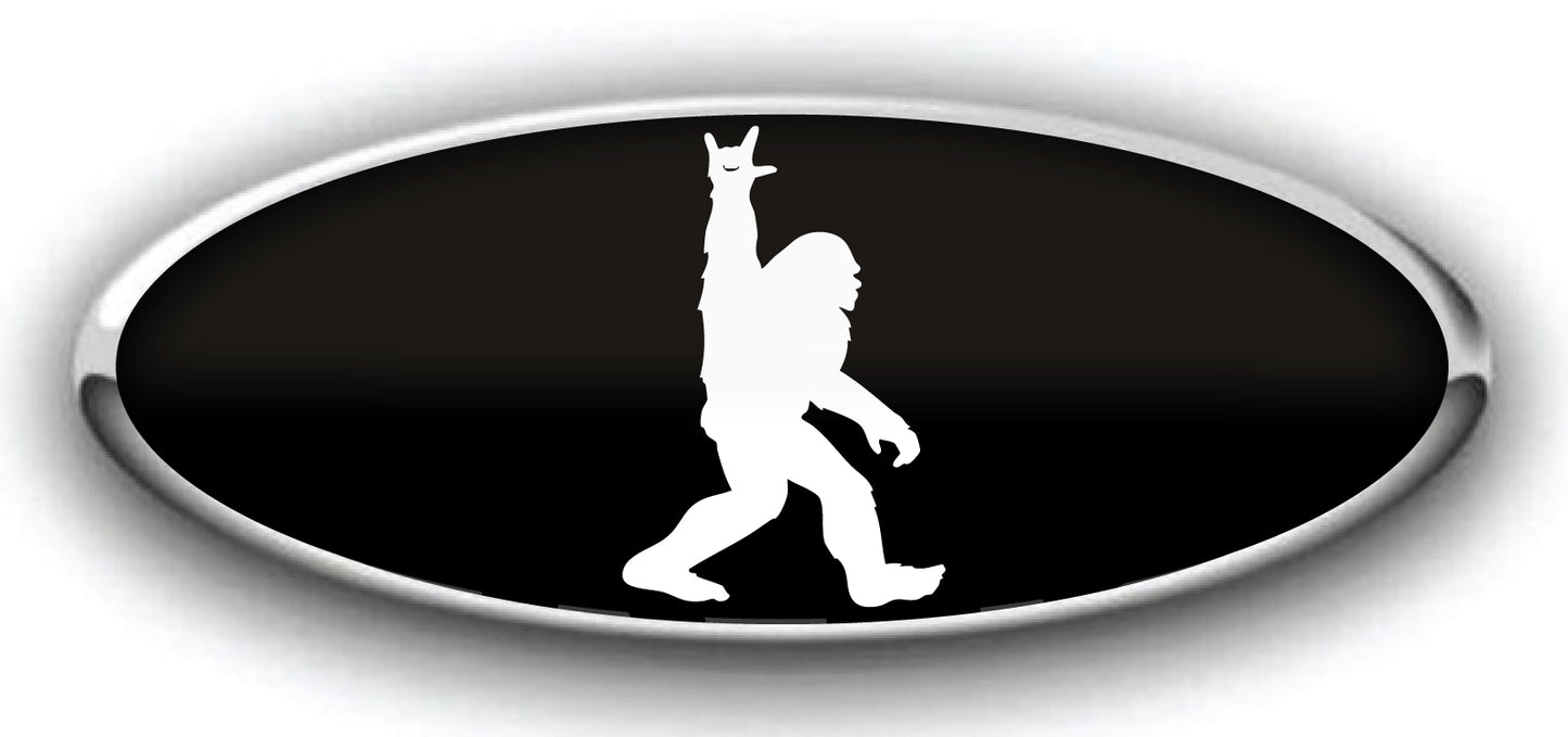 FORD BRONCO PEACE SASQUATCH OVERLAY EMBLEM LOGO VINYL REAR DECAL MANY COLORS!