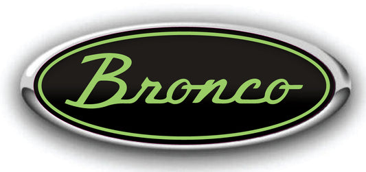 BRONCO SCRIPT LOGO OVERLAY EMBLEM LOGO REAR DECAL
