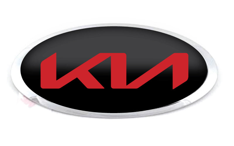 KIA CUSTOM OVERLAY EMBLEM DECALS BLACKOUT OR CHOOSE A COLOR