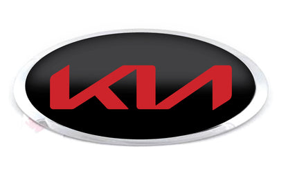 KIA CUSTOM OVERLAY EMBLEM DECALS BLACKOUT OR CHOOSE A COLOR