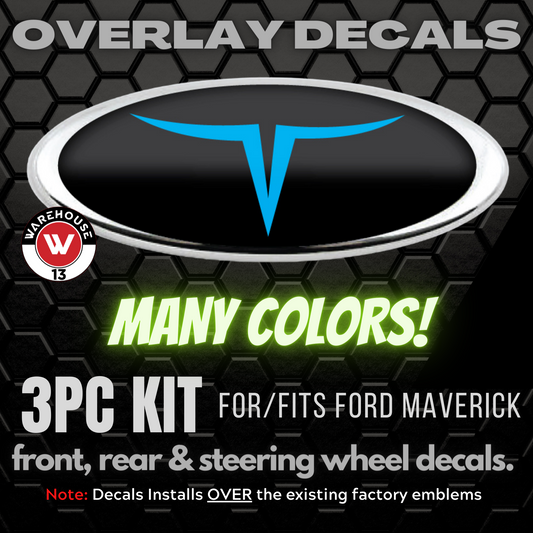 FORD MAVERICK HORN OVERLAY EMBLEM LOGO DECALS
