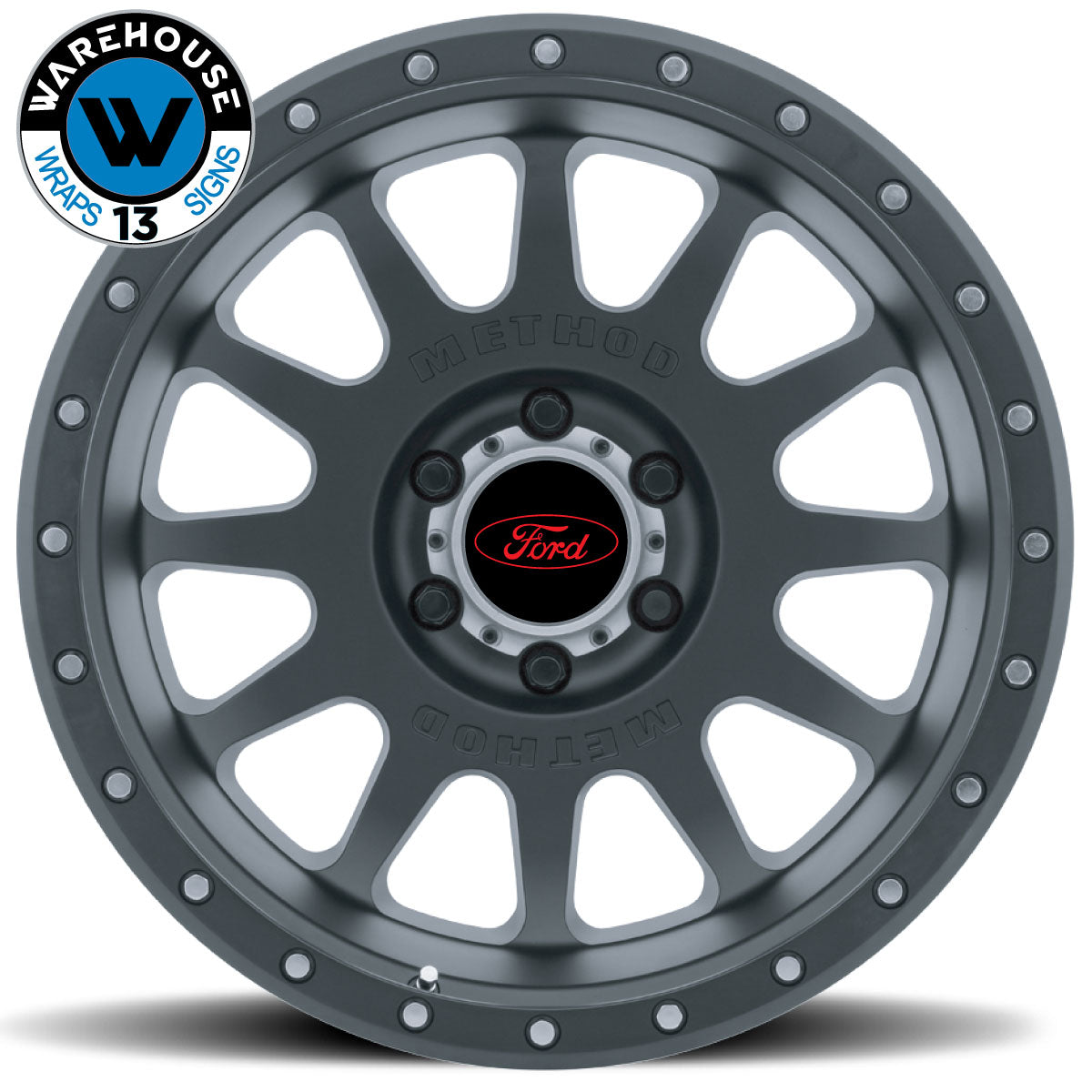 FORD VINYL OVERLAY CENTER CAP DECALS