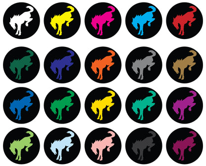 FORD BRONCO VINYL OVERLAY CENTER CAP DECALS