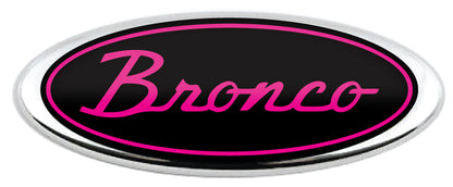 BRONCO SCRIPT LOGO OVERLAY EMBLEM LOGO REAR DECAL