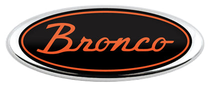 BRONCO SCRIPT LOGO OVERLAY EMBLEM LOGO REAR DECAL