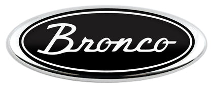 BRONCO SCRIPT LOGO OVERLAY EMBLEM LOGO REAR DECAL