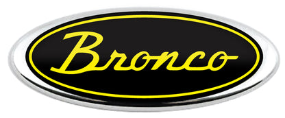 BRONCO SCRIPT LOGO OVERLAY EMBLEM LOGO REAR DECAL