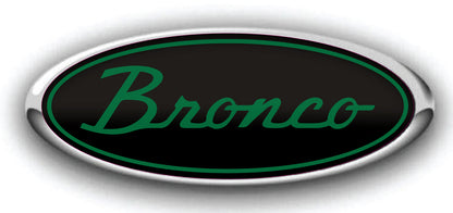 BRONCO SCRIPT LOGO OVERLAY EMBLEM LOGO REAR DECAL