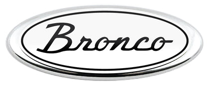 BRONCO SCRIPT LOGO OVERLAY EMBLEM LOGO REAR DECAL