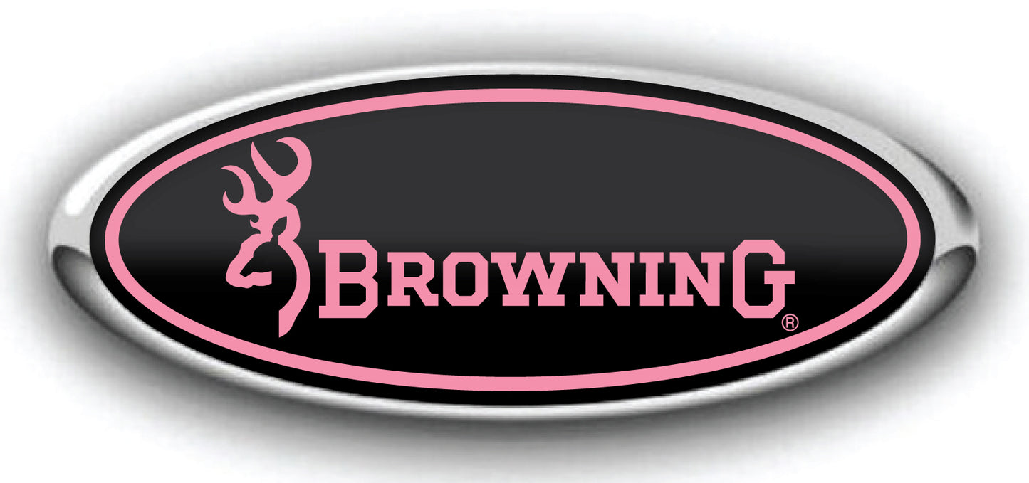 FORD BROWNING OVERLAY EMBLEM LOGO DECALS 3PC KIT