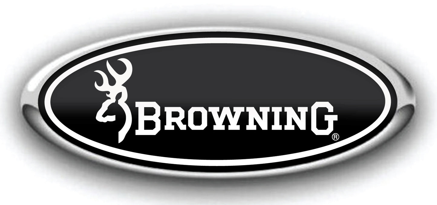 FORD BROWNING OVERLAY EMBLEM LOGO DECALS 3PC KIT