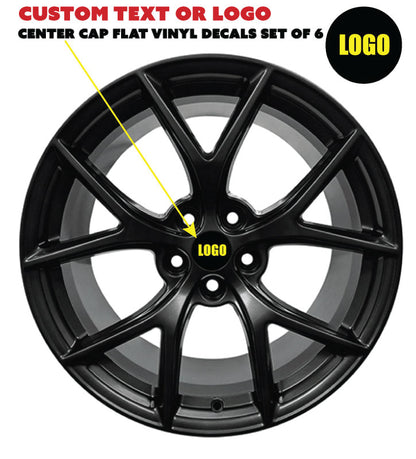 CUSTOM VINYL OVERLAY CENTER CAP DECALS