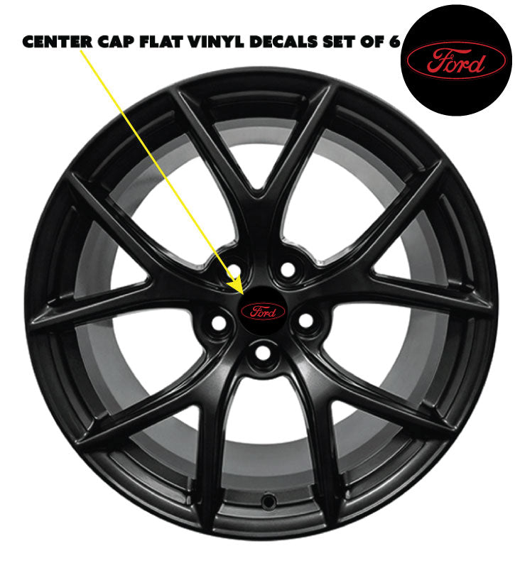 FORD VINYL OVERLAY CENTER CAP DECALS