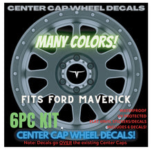 Load image into Gallery viewer, FORD MAVERICK VINYL OVERLAY CENTER CAP DECALS
