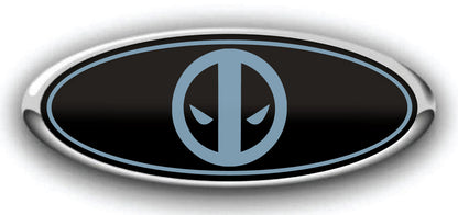 FORD DEADPOOL OVERLAY EMBLEM LOGO DECALS 3PC KIT