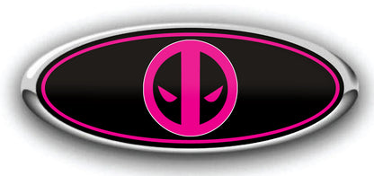 FORD DEADPOOL OVERLAY EMBLEM LOGO DECALS 3PC KIT
