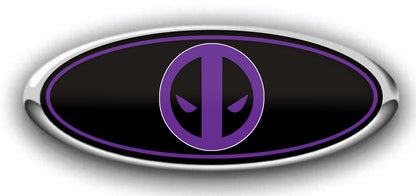 FORD DEADPOOL OVERLAY EMBLEM LOGO DECALS 3PC KIT