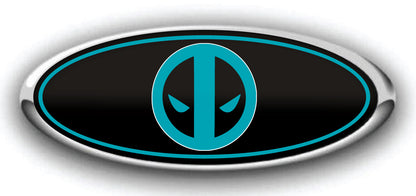 BRONCO DEADPOOL LOGO FORD OVERLAY EMBLEM LOGO REAR DECAL