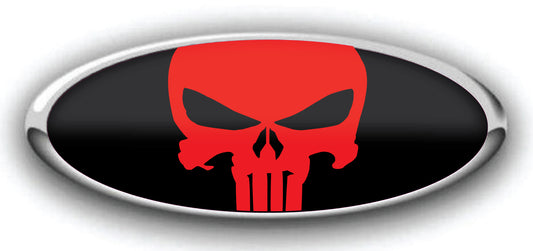 FORD PUNISHER MASK OVERLAY EMBLEM DECALS 3PC KIT
