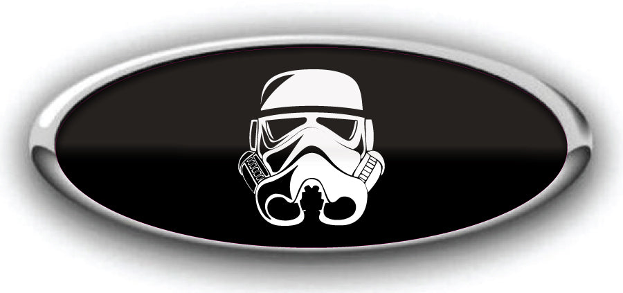 BRONCO STARWARS STORM TROOPER LOGO FORD OVERLAY EMBLEM LOGO REAR DECAL